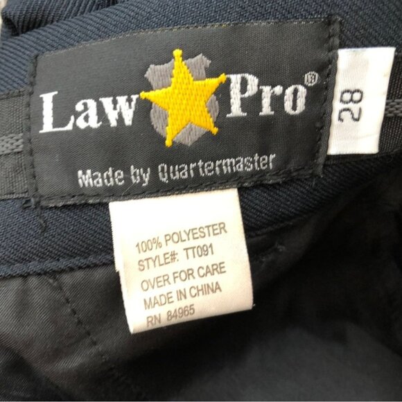 NWT Lawpro Mens Pants 28 Law Enforcement Twill 4-Pocket Navy Trousers Relaxed - Picture 8 of 12